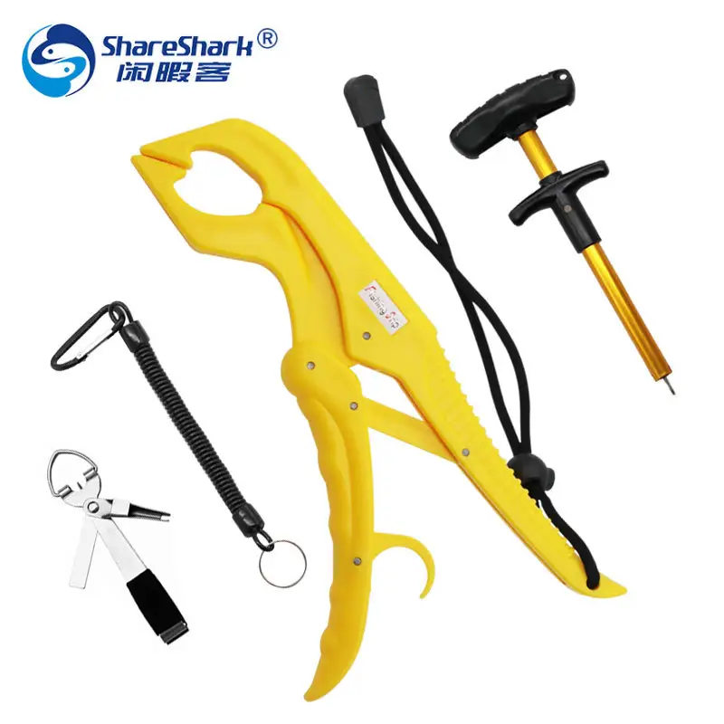 Fish Hook Remover Tools Scissors Line Cutter Fish Lip Gripper Grip fish Accessories Kit Tool Hook Remover Set