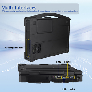 Computadora portátil resistente de 15,6 pulgadas con altavoz de aleación de Al CNC Computadora de grado industrial con <span class=keywords><strong>CPU</strong></span> I3/I5/I7 DDR4 RAM LCD negro IPS - Product Image 2