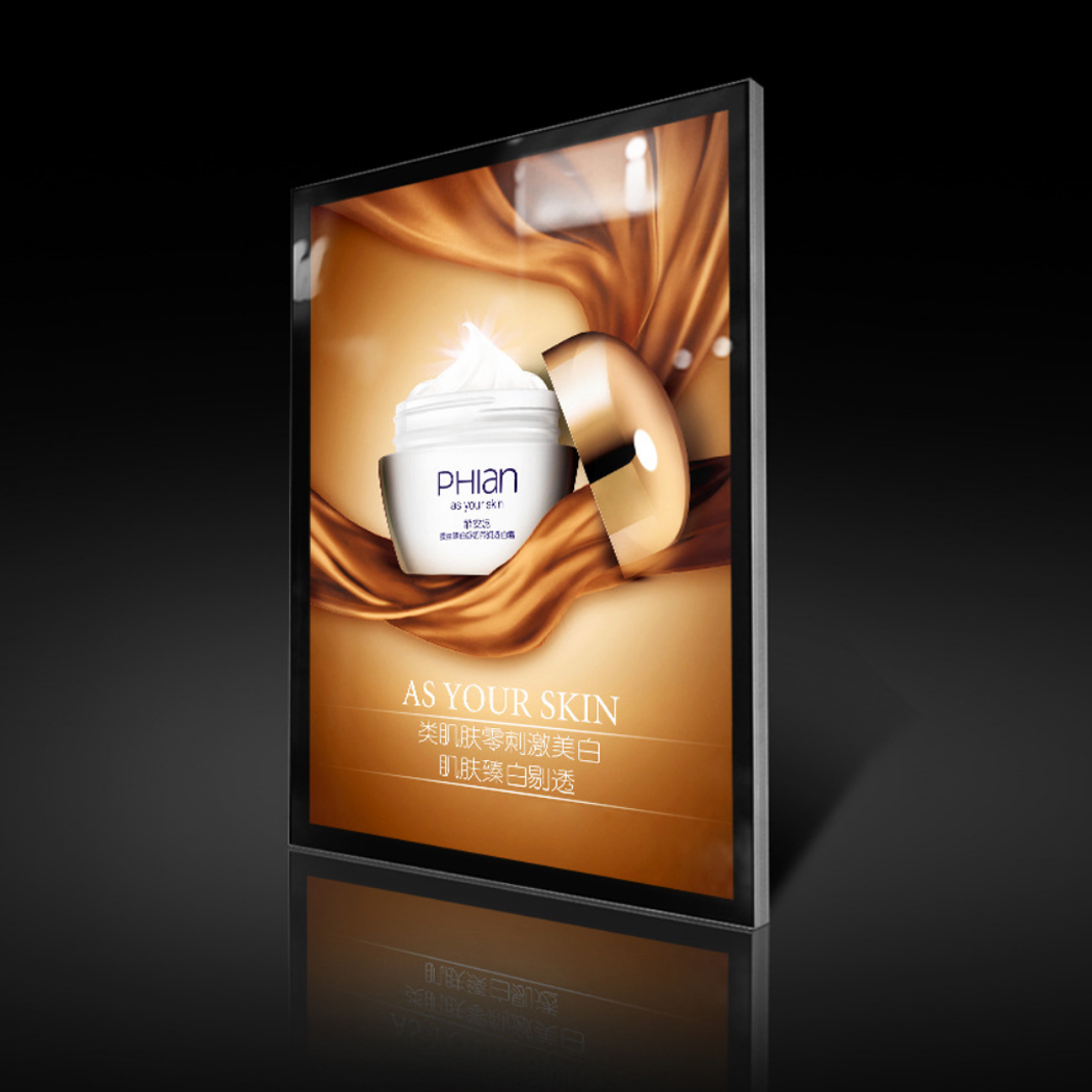 Золотой поставщик, окно, меню, дисплей, знаки, супер тонкий, высокая яркость, магнитный светодиодный лайтбокс размером 50x70 см