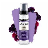 Mousse Coiffante Anti-Frisottis Marque Blanche 244ml avec Huiles de Pépins de Raisin, Jojoba et Tamanu – Logo Personnalisé OEM