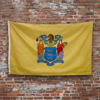 Drapeau national haïtien personnalisé en polyester durable à séchage rapide, imprimé numériquement, fait main, 3x5 pieds (90x150 cm) – Vente en gros