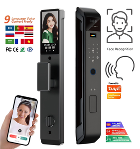 อุปกรณ์อิเล็กทรอนิกส์ระบบ NFC อัจฉริยะ3D จดจำใบหน้าแป้นพิมพ์และลายนิ้วมือล็อกประตูพร้อมเครือข่ายแอป WIFI - Product Image 1