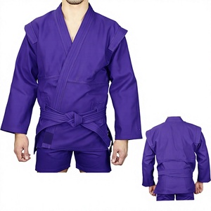 Chaqueta y Pantalones Cortos de Sambo de Alta Calidad en Oferta 2026, Logotipo Personalizado al por Mayor, Kurtka de Lucha Sambo 100% Algodón - Product Image 1