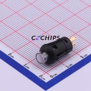 PBL-03 Push Button Switch Through hole Component (THT) Switch Single Pole Single Throw No Lock Round Button Through Hole - Product Image 1