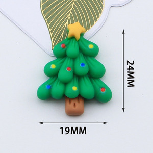 Phụ kiện làm thủ công Giáng sinh bằng nhựa resin mặt phẳng, giao hàng nhanh: Kẹp tóc, móc khóa, ốp điện thoại - Product Image 4