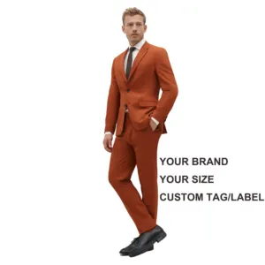 High Quality Custom Men's Office Classic Suit Costumes Adult Slim Fit For Male