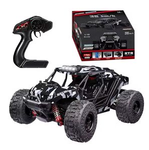 1/18 Motor sin escobillas 4WD de alta velocidad Monster Truck Toys 36 KM/H Luces de radiocontrol Tracción en las cuatro ruedas Incluye control remoto - Product Image 1
