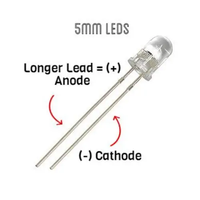 Diode électroluminescente DIP proche infrarouge 3mm 5mm F3 F5 Dip LED IR bleu