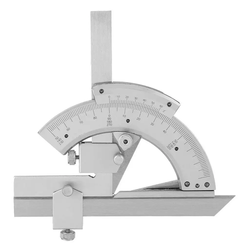0-320 Degree Universal Bevel Protractor Precision Angle Measuring Finder Ruler