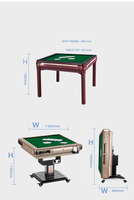 Table de Poker carrée professionnelle, 2 pièces, automatique, jeu de cartes, niveleur, jambes pliantes