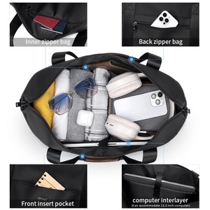 Tas Belanja Lipat Kain Nilon Hitam Tebal Berkualitas Tinggi, Ramah Lingkungan, dan Tahan Lama, Dapat Dikustomisasi Secara Grosir - Product Image 6