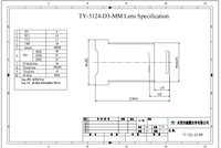 Objectif de caméra de sécurité CCTV à mise au point manuelle TOYO TY-5124-D3-MM, capteur M12 AR0330, 8 mm, 4G, champ de vision 45/38/21, résolution 1080P, 850ir, en promotion