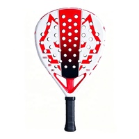 Raquette de padel en fibre de carbone, raquette de padel de haute qualité, raquette de padel professionnelle 3k, raquette de padel 3k dure noire Eva