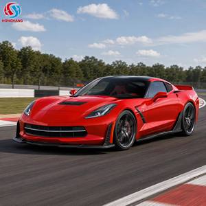 Kit de carrosserie de conversion style ZR1 pour <span class=keywords><strong>Corvette</strong></span> <span class=keywords><strong>C7</strong></span> Z06 GS 2014-2019, comprenant séparateur avant, jupes latérales, lèvre arrière et spoiler Stage 3 - Fabricant - Product Image 3
