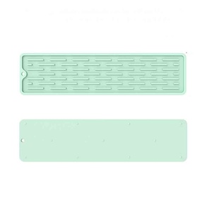 55*8.8CM Slip Resistant <b>Silicone</b> Dry Pad for <b>Silicone</b> <b>Drain</b> <b>Mat</b> Kitchen Dish Drying Pad Heat Resistant Non-Slip Tray - Product Image 1