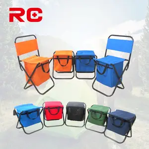 China Supplier Mini Portable Folding Metal Camping Stool With Bag