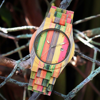 Reloj de bambú de moda de negocios de lujo para mujer, logotipo personalizado, movimiento de cuarzo, marca Seiko, cristal de acero inoxidable de 22mm, último diseño
