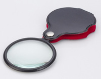 Portable Mini Black 50mm 8x Hand-Hold Reading Magnifying Magnifier Lens Glass Foldable Jewelry Loop Jewelry Loupes
