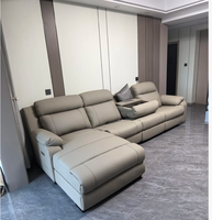 Heißer Verkauf Modernes Kunstleder-Wohnzimmer Manuelles Relaxsofa Hersteller Funktionsmöbel Relaxsofa-Set