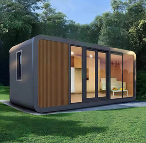 Capsula Spaziale Pieghevole di Lusso Minimalista, Modulo Prefabbricato per Hotel, Pod per Glamping Esterno, Resort, <span class=keywords><strong>Casa</strong></span> Mobile Piccola - Product Image 5