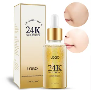 OEM Skincare 24k Gold Serum Hyaluronic Acid Serum Anti-aging Anti-wrinkle Facial Skin Brighten Serum for Remove Spots maquillaje