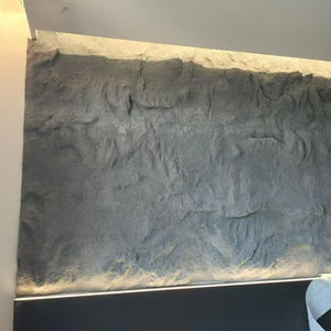 Pietra Semi trasparente di alta qualità sfondo interno parete decorazione del pannello di pietra con rilievo testurizzato muro di roccia bianca - Product Image 4