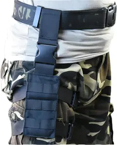 Phổ Drop Chân Nylon Đùi Nền Tảng Chiến Thuật Molle Holster Thể Thao Săn Bắn Paintball Bảng Điều Chỉnh Túi Với Có Thể Điều Chỉnh Molle Dây Đeo