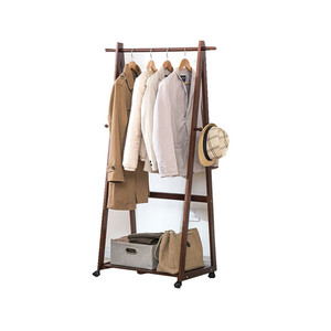 Porte-vêtements de rangement pour la maison, support de <span class=keywords><strong>valet</strong></span> avec poulie/ Porte-manteau <span class=keywords><strong>en</strong></span> <span class=keywords><strong>bois</strong></span>, fabricant de porte-manteaux - Product Image 1