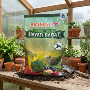 Biotani Plus Organic Microbial <b>Soil</b> Amendment Powder Fertilizer 1Kg for <b>Vegetable</b> Garden Indonesian Origin for Grain Crops - Product Image 1