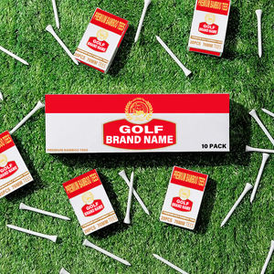 ทีตีกอล์ฟไม้ไผ่54มม. 70มม. 83มม. ดีไซน์แตกต่างกันออกแบบโลโก้ได้ตามต้องการสีสัน - Product Image 5