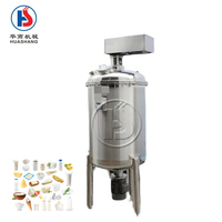 Machine à fabriquer des glaces, homogénéisateur émulsifiant sous vide, cuve de mélange avec agitateur pour boissons, aliments, produits chimiques quotidiens