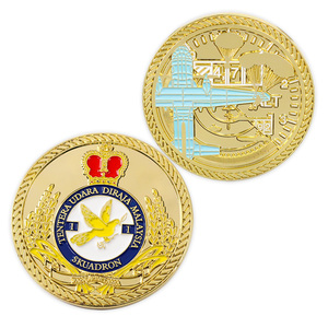 Pièce de monnaie personnalisée de style européen en Chine, logo 3D, double plaqué argent - Product Image 6