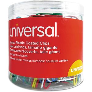 Universal Jumbo Paper <b>Clips</b> Assorted Colors with Plastic and Magnet 250/Pack for Office and Stationery Use Binder <b>Clamps</b> - Product Image 2