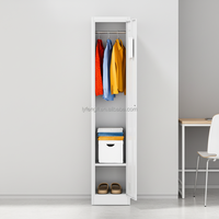 Armoire murale en acier, casier simple à 1 porte, armoire de rangement métallique pour vestiaire, salle de sport, école