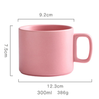 Tasse chauffante à constante, rose mat, avec base électrique, pour le café, avec plateau chauffant, en céramique, pour macaron, offre spéciale