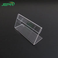 Support de Présentation Personnalisable en Acrylique Transparent pour Étiquettes de Prix de Supermarché