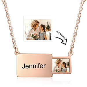 Collier pendentif enveloppe ouverte pour femme en acier inoxydable titane de haute qualité, personnalisable, style tendance pour le bouddhisme - Product Image 6