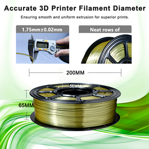 Filamento de Impresión 3D IBOSS PLA+ Silk Olive Gold, Enrollado de Forma Ordenada, Varilla de Plástico para Coextrusión y Moldeo, 1.75mm de Diámetro - Product Image 3