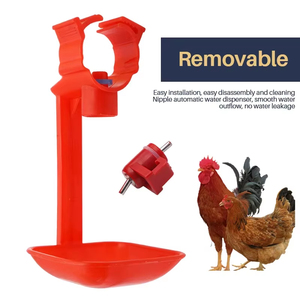 Bebedero de Tetina de Plástico para Aves de Corral, Taza de Goteo para Gallinas, para Línea de Agua de Tubo Cuadrado en Gallineros - Product Image 2