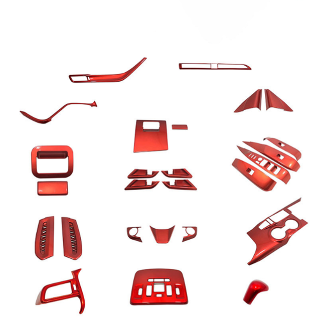Auto Car Red Interior Panel Cover Protector Trim Body Kit Upgrade Accessories for Toyota Camry 2018