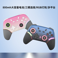 Control Inalámbrico X9 con Bluetooth para Switch 2, PC y Móvil, con Doble Vibración, Programación de Macros, Soporte para Teléfono, Gamepad para Switch