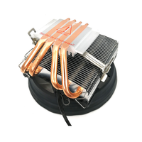 Refroidisseurs de processeur pour carte mère, durée de vie du ventilateur de 50 000 heures, roulement hydraulique à 3 broches, 2000 tr/min, TDP 120 W, refroidissement par tuyau