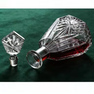 Bouteilles en verre personnalisées professionnelles OLATEC 700ml, carafe en verre cristal premium pour vin et whisky, au design élégant - Product Image 3