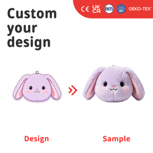 Peluche Personalizzato Mostro Bianco con Faccia Arrabbiata, Morbido Pupazzo per Collezionismo - Product Image 2