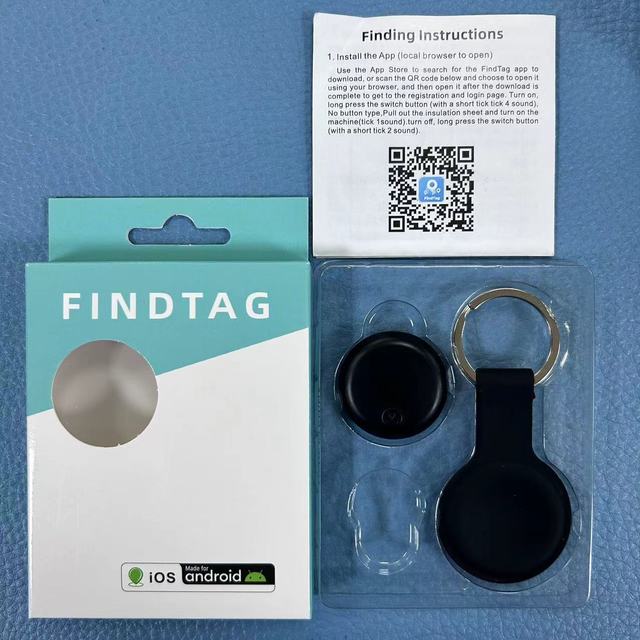 Findtag Mini Tracker Global Positioning for IOS and Android Historical Track Query Bluetooth Anti-Lost Device for Pets