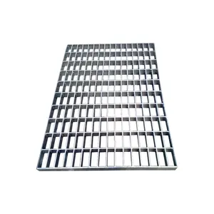 Factory Supply walkway bar grates cover GI grating flooring supplier 19-W-4 Carbon serrated bar 100x30 steel grating platform