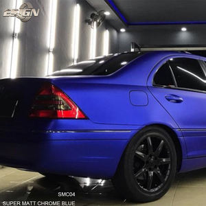 Matte Chrome Dark Blue Car Wrapping Film Decoration Body Sticker Anti Scratch Color Changing Wrap <b>Vinyl</b> - Product Image 3