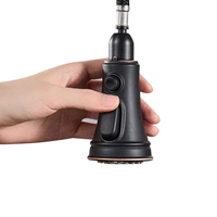 Robinet de cuisine intelligent en bronze huilé Capteur de mouvement Robinet d'évier de cuisine sans contact avec pulvérisateur rétractable