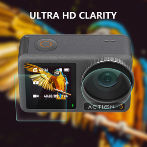 Protezione dello schermo HD in vetro temperato pellicola Action Camera accessorio per DJI OSMO Action 3 - Product Image 3