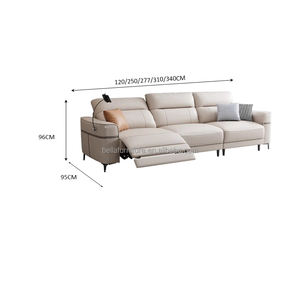 Ghế <span class=keywords><strong>sofa</strong></span> da chức năng điện cho phòng khách, da bò, kích thước nhỏ, thích hợp cho không gian nhỏ, có thể điều chỉnh, ghế <span class=keywords><strong>sofa</strong></span> Hàng thẳng - Product Image 6